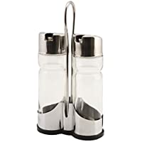 Set de aceitera y vinagrera con soporte (NEV-4016)- de la marca Genware- pack de 3